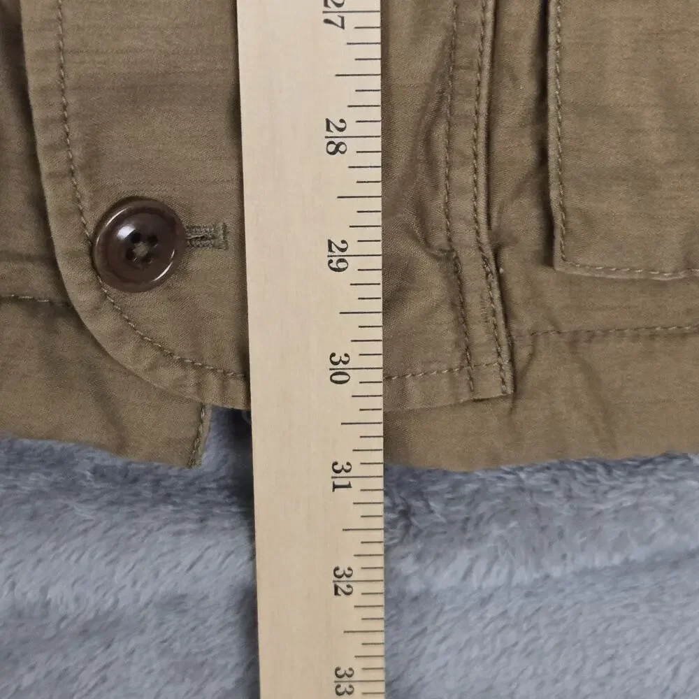 J. Crew NX-631 M65 Military / Mechanic Field Jacket MENS M Hooded Khaki Brown